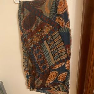 Beautiful scarf with abstract art patterns